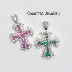 Pendant Cross In White Gold (4027PU)