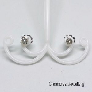 Stud Earring In White Gold/18K/755.(4947CU)