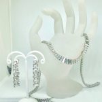 Unique Necklace Of Set, Timeless & Eternity Design In White Gold (4944EU)