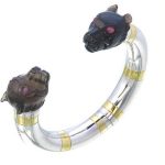 Woman/Man Bangle In Silver /925/Yellow Gold (4827BU)