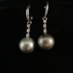 Earring & Ring Set Black South Sea Pearl (4892CU)