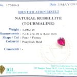 Natural .Rubellite (Tourmaline) ID  : 17389-3