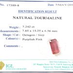 Natural .tourmaline ID  : 17389-8