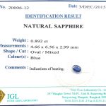 Natural .Sapphire ID  : 20006-12