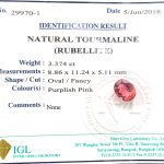 Natural .tourmaline (Rubellite) ID  : 29970-1