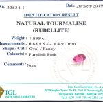 Natural .Touramaline (Rubellite) ID : 33834-1