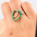 Ring 2 Circles & Heart, WhiteGold(5211RU)