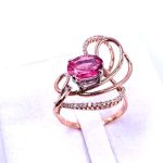 Woman Ring W+P/G/18K/755, Diamond Round (5229RU)