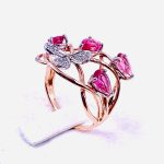 Woman Ring W+P/G/18K/755, Diamond Round (5228RU)