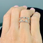 Woman Ring Y/G/18K, Diamond Round (5261RU)